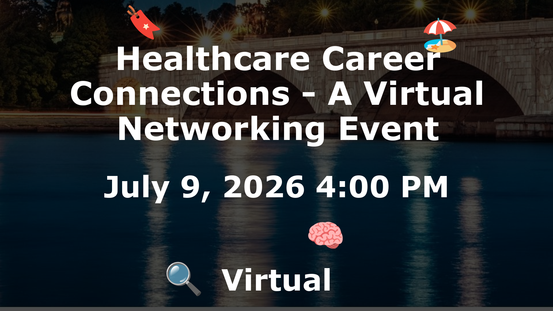Healthcare Career Connections - A Virtual Networking Event event image
